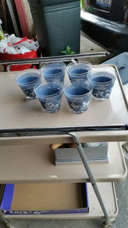 antique hand painted glass