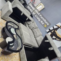 ✨️ Sectional Sleeper Sofa ✨️ Furniture Queen Bedrooms Dining Avail 