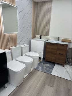 Modern Two-Piece White Toilet