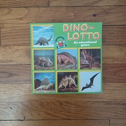 Vintage, Kids Dino Dinosaur Lotto Educational Game 