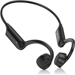 Bone Conduction Headphones Wireless Headphones Bluetooth 5.3 Open Ear Headphones 7H Playtime Sports Earphones with Mic, IPX5 Waterproof Headset for Ru