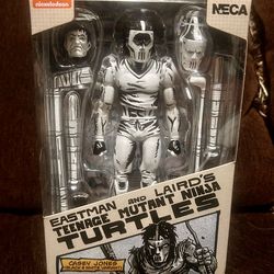 NECA Teenage Mutant Ninja Turtles Mirage Comics Casey Jones Black and White 7" Scale Action Figure