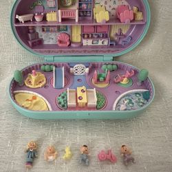 1992 Polly Pocket Babysitting Stamper Set