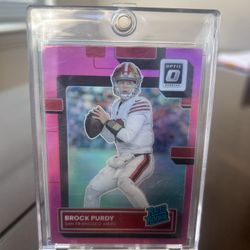 2022 DONRUSS OPTIC BROCK PURDY PINK SAN FRANCISCO 49ers Rated Rookie 