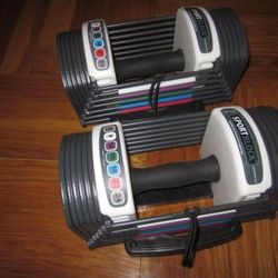 Powerblock Sport 2.4 w- Stand, 24 lb Adjustable Dumbells. Brand New
