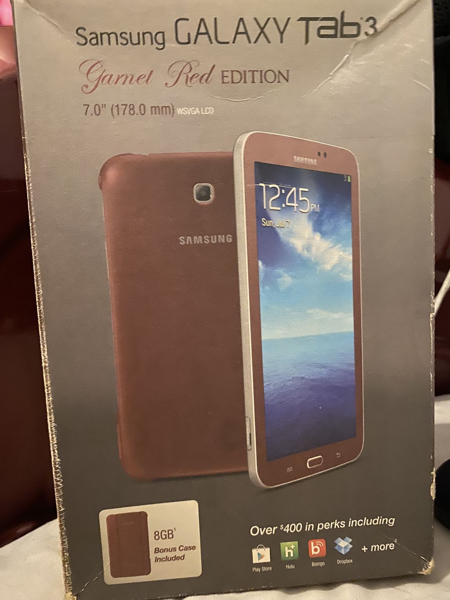 Samsung Galaxy Tab 3 (7.0”) Garnet Red Edition – SM-T210R – 8GB – Wi-Fi