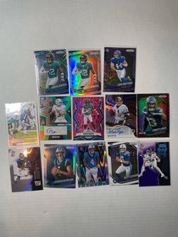 Football card lot of 13