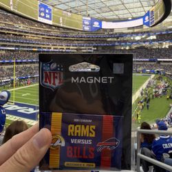 Bills vs Rams magnet 