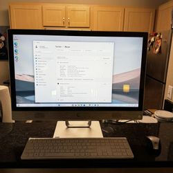 HP Desktop PC  With 24 Inch Touch Screen Monitor Running Windows 11