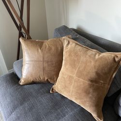 Real Leather Pillows