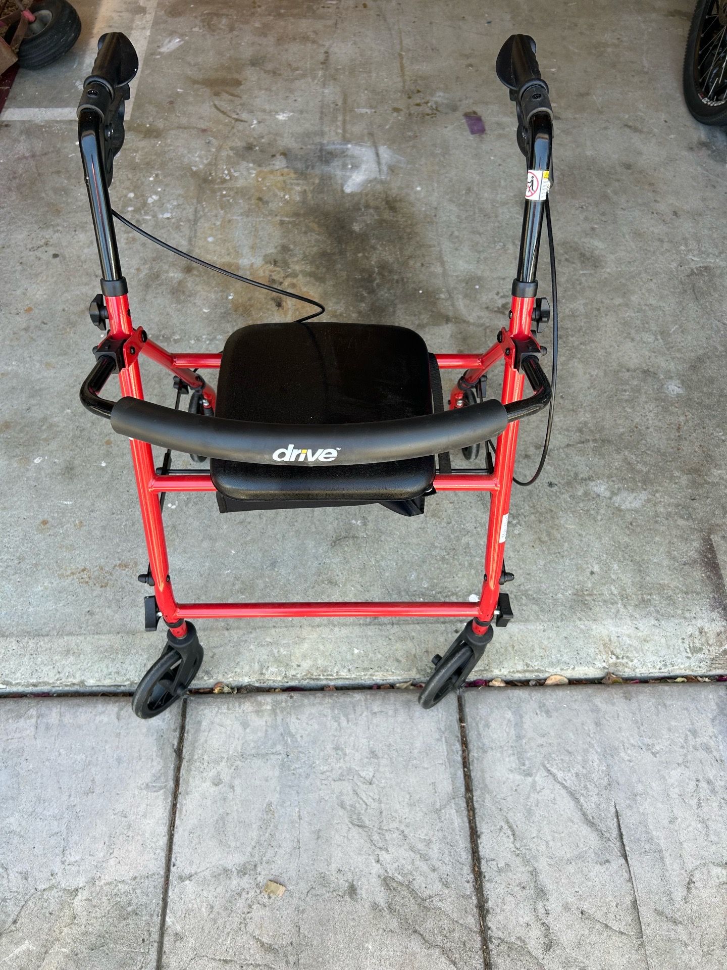 Drive walker with seat .Max lbs 350
