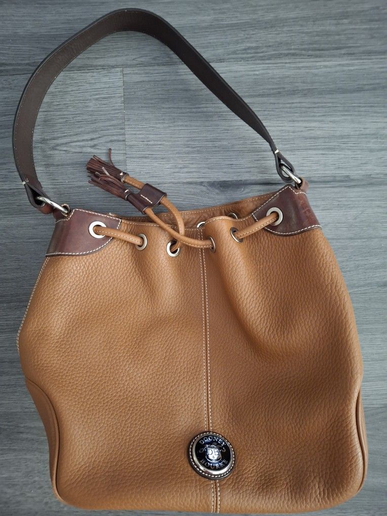 Dooney And Bourke Brown Leather Satchel