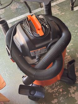 RIDGID Wet/Dry Shop Vacuum with Hose and Attachments