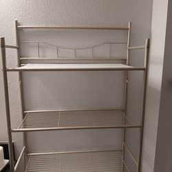 Metal Storage Rack Over The Toilet