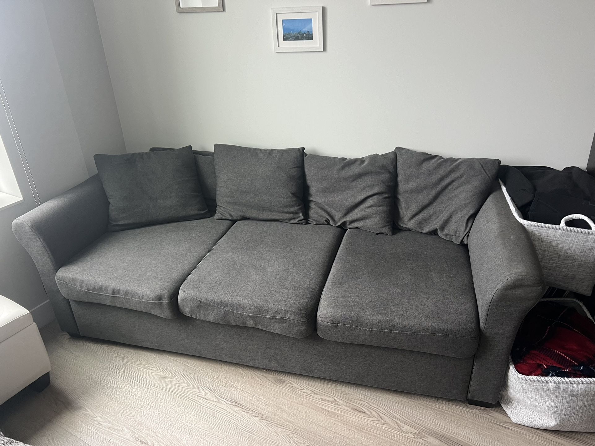 Dark Gray deep couch
