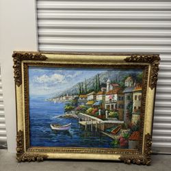 Canvas Painting With Frame 48 X 59“