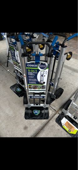 COSCO 5-in-1 Convertible Hand Truck with 3 Position Extendable Handle