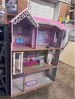 Barbie doll house wood.
