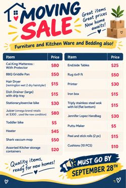 Move out sale