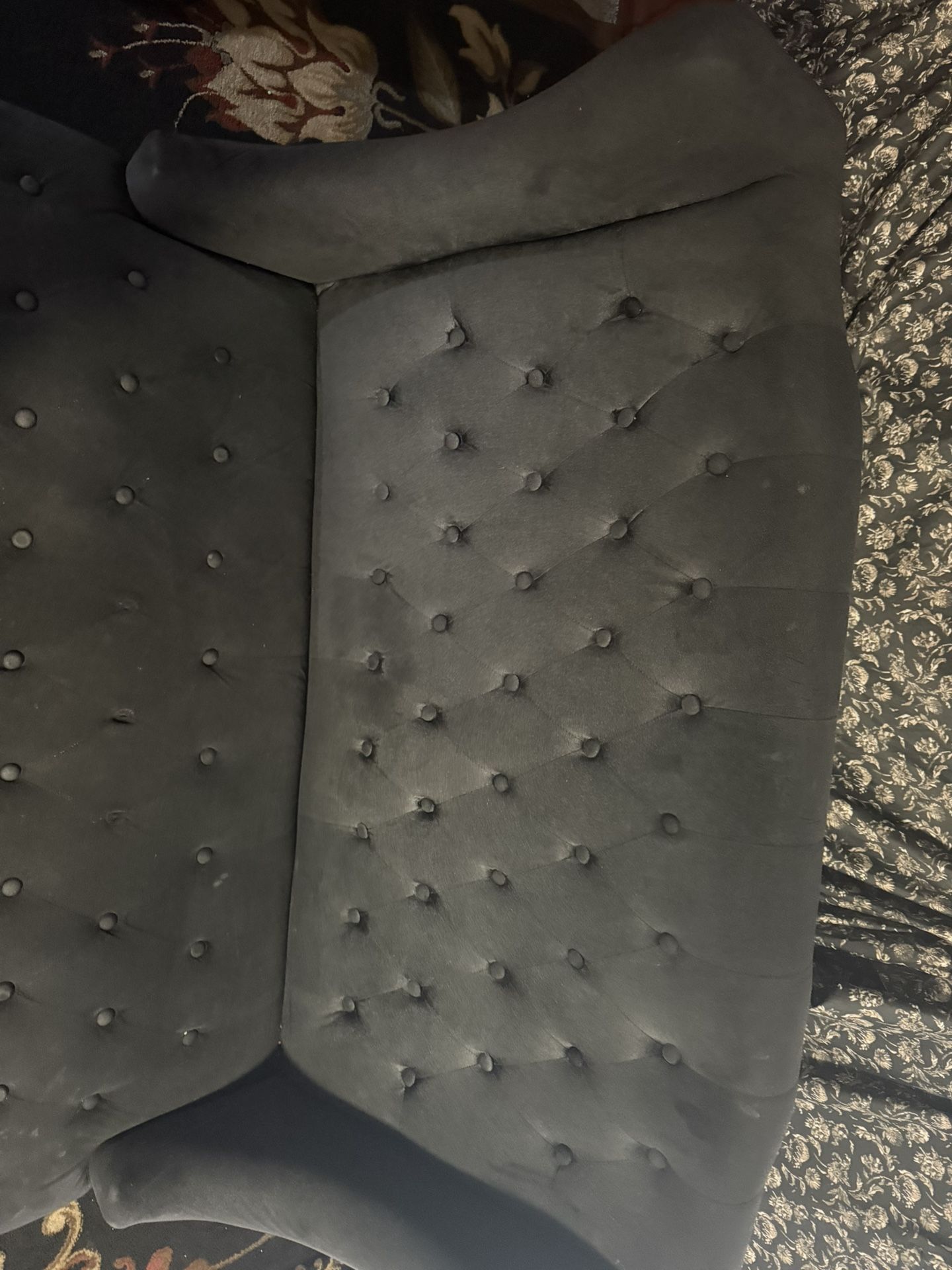 Suede Love Seat