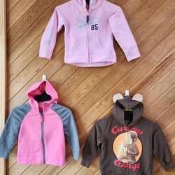 HILFIGER, Cat & Jack, Curious George FLEECE JACKETS