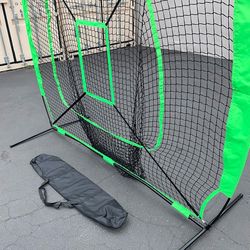 (New) $55 Baseball, Softball 7x7 FT Practice Net with Strike Zone and Portable Carry Bag