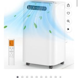 Fosawd 14000 BTU Portable Air Conditioner Cools up to 700 Sq. ft, 3-in-1 AC, Dehumidifier, Fan