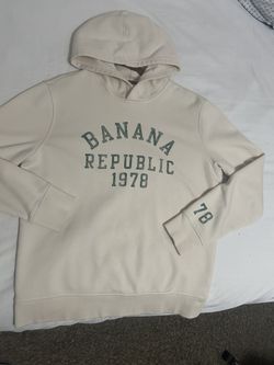 Cream And White Banana Republic Hoodie 1978
