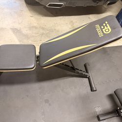 Workout bench.