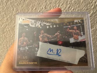 Mauricio Santos UFC Topps Autograph Card 1/1