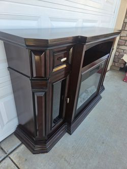 Electric Fireplace TV Console Cabinet