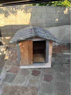 A large dog house