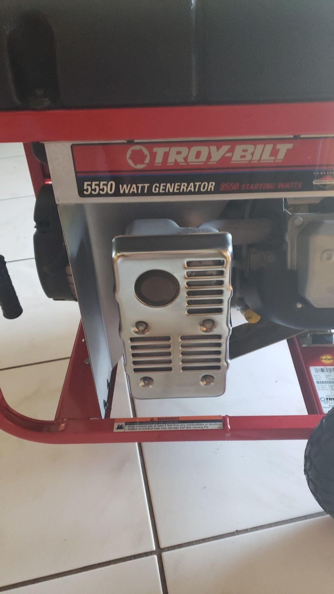 Troy Bilt 5550/8550 Watt Generator