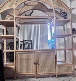 VINTAGE Wicker Rattan - 65.5”Lx18”Wx78”H