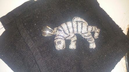 Custom made Charm w/Swarovski Crystals..