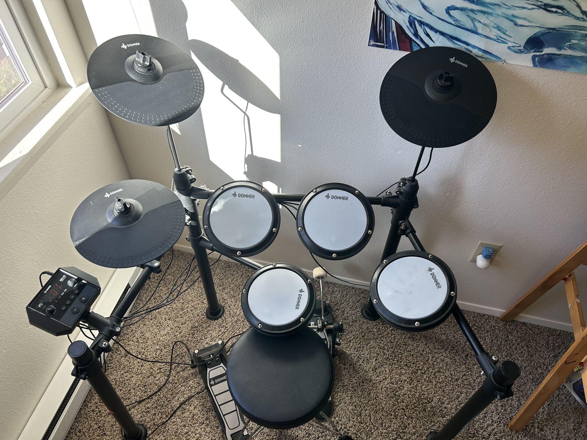 Donner Kids Electronic Drum Kit 