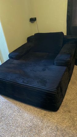 Oversized single chaise lounge chair