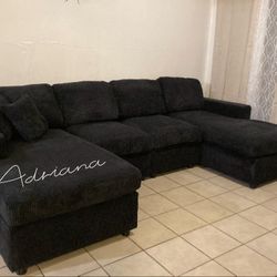 Gorgeous U-Shaped Corduroy Sectional Sofa Set ✅ No Tax ✅