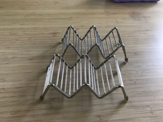 Set of chrome plated taco holders