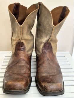 Ariat Rambler 10002317 Men’s 11 EE Western Cowboy Boots Brown Leather Square Toe