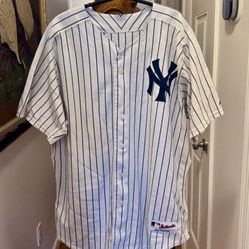 VTG Mens New York Yankees DEREK JETER #2 Sewn Baseball JERSEY Majestic Sz 52 XXL