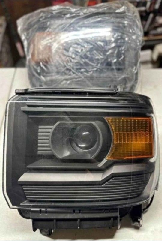 14-15 Gmc Sierra 15-17 Sierra 2500HD 3500HD Projector Headlights Luces Calaveras Micas Faros Focos Headlamps