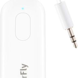 Twelve South AirFly Pro Bluetooth Wireless Audio Transmitter/ Receiver for up to 2 AirPods /Wireless Headphones; Use with any 3.5 mm Jack on Airplanes