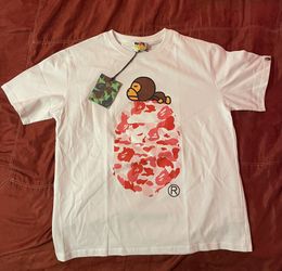 Bape White T Shirt