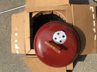 Vintage,Rare, “Red” Weber Kettle Grill