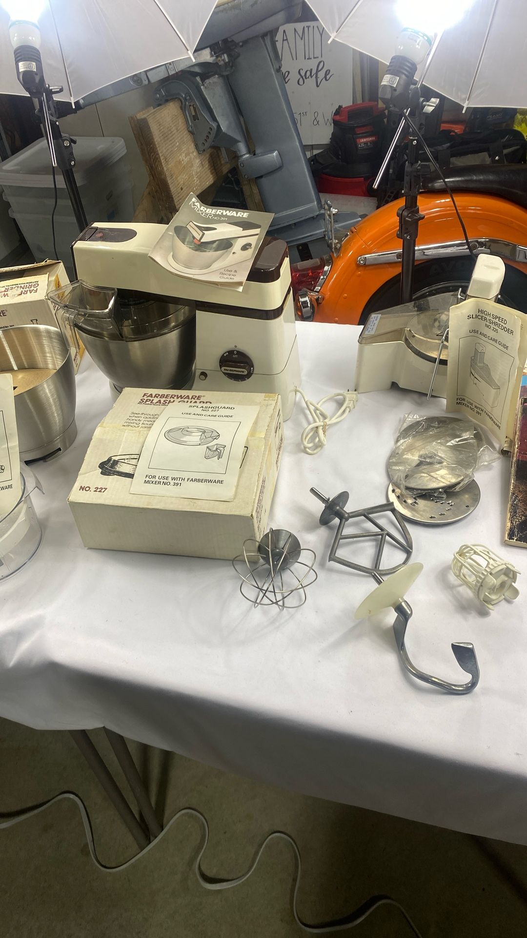 Vintage Faberware Mixer With Lots Of Attachments 