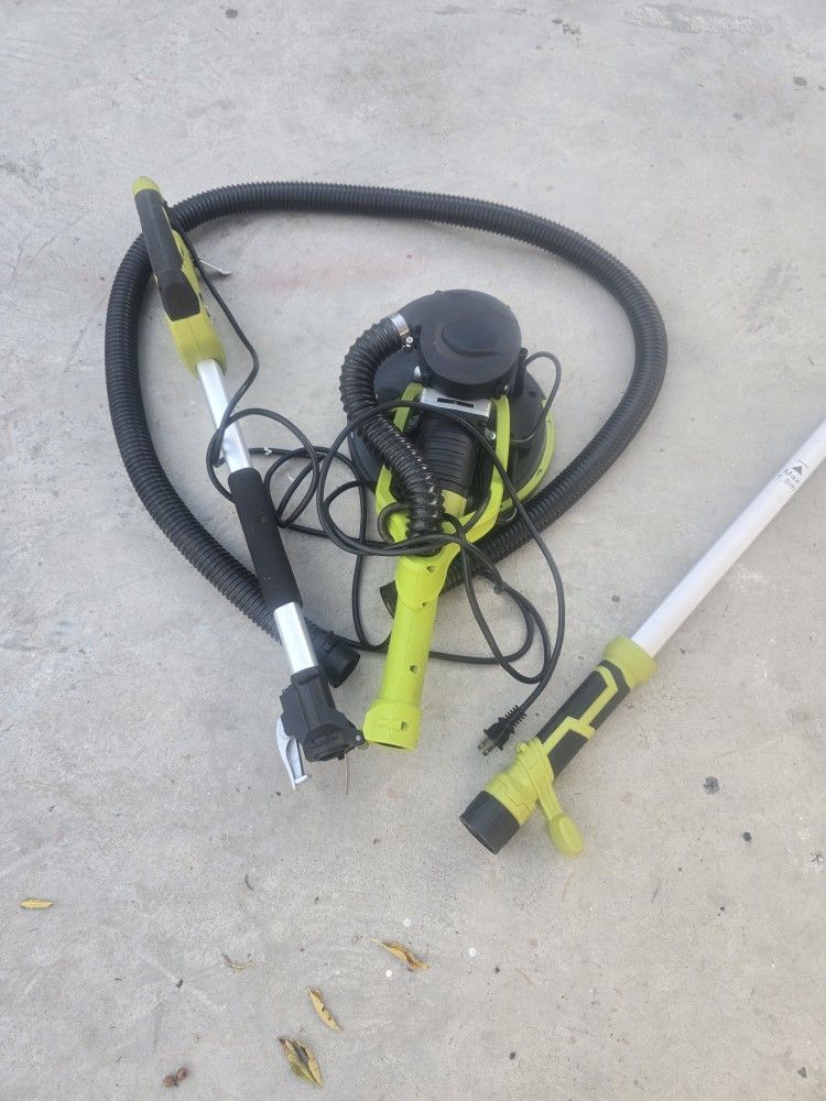 Green Powerful Electric Drywall Sander with Vacuum Dust Collection