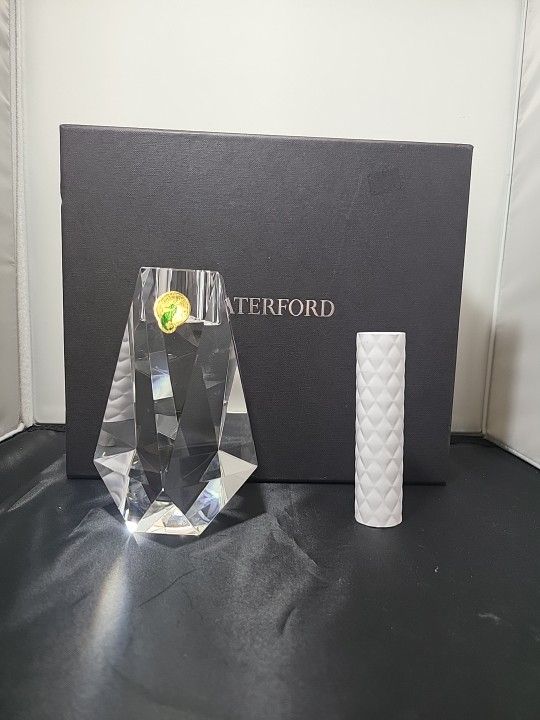 WATERFORD CRYSTAL GLACIA CANDLE HOLDER  # 161035 NIB (RS)