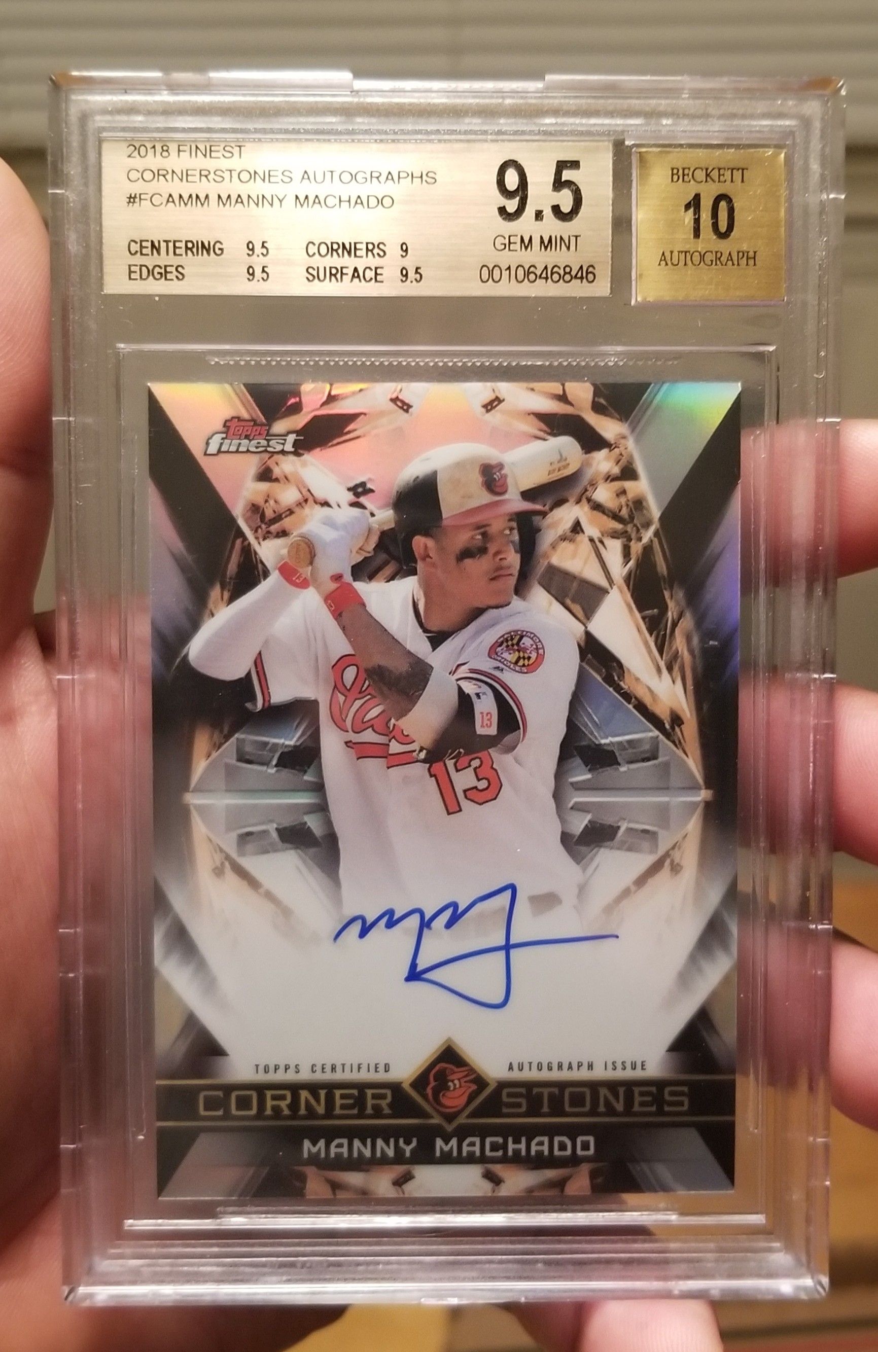 Manny Machado Topps Finest Auto