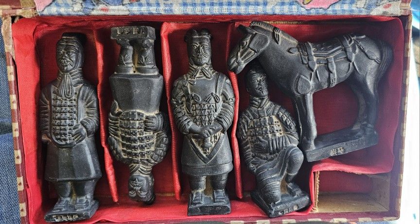 Vintage Qin Dynasty TerraCotta Warrior Collectible Statuette